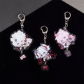 New Wuthering Waves Keychain Jinhsi Camellya Scar Geshulin Cute Cartoon Anime Pendant Key Ring Cosplay Backpack Jewelry Gift. 