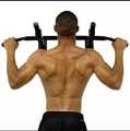 Body Press Wall mounted Pull up Bar/ Chin Up Rod - 3 Grips Heavy Duty Pull Up and Chin Up Bar for Home Exercise Fully Steel with Rubber Handles. 