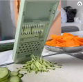 5 in 1 Stainless Steel Vegetable Cutter & Mandoline Slicer with Box – Multi-Function Food Grater, Peeler & Slicer Tool for Kitchen Use. 