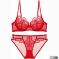 1`pcs Linmart New Lace Embraided Padded Bra And Panty Set For girl & Woman/ padded bra for girls and women. 