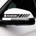 2PCS (BLACK) Car Rearview Mirror Decoration Sticker Body Decal For Suzuki swift Alto Ciaz  Accessories Sticker Auto Accessories car Accessories. 
