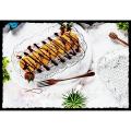 Set of 2 Serving Dishes/Plates - Glass Serving Dishes - Glass Serving Platter - Glass Platter - Glass Serving Trays. 