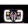 Skull Projector Bike Head Light For Cd70/125 Motorcycle Led Light Drl Headlight For all bikes. 