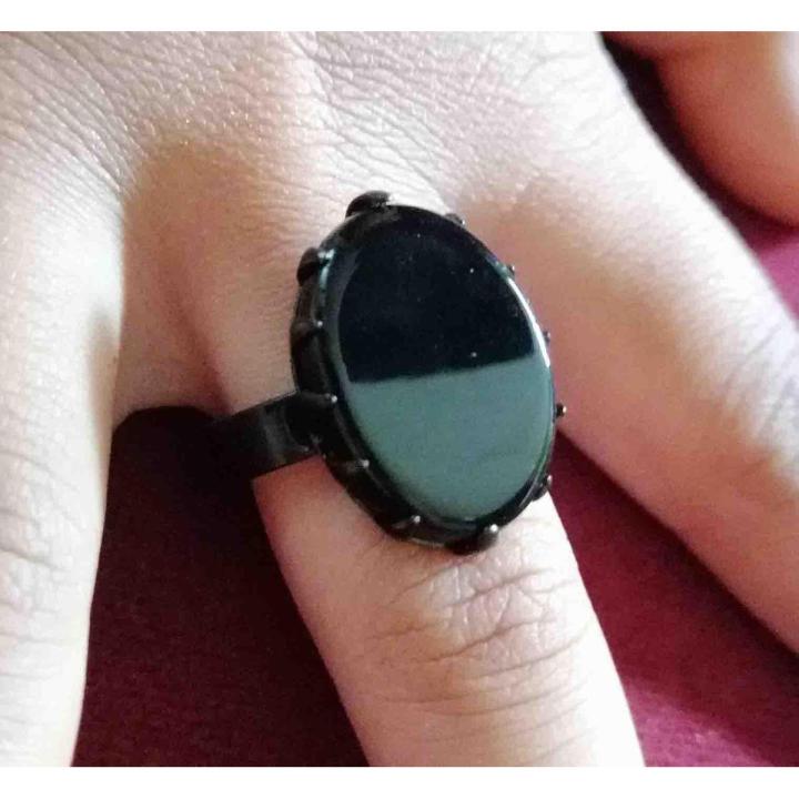 Black stone Black Ring For Men and Boys