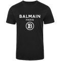 2021 Balmain-Paris France Fashion Vintage Men's Short Sleeve T Shirt Cotton Tee White T Shirt Short Sleeve Summer Casual Tee. 