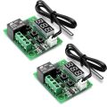 2pcs W1209 12V DC Digital Temperature Controller Board Micro Digital Thermostate. 
