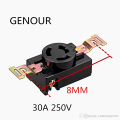 Generator 3 Pin Plug & Socket AC 250V 30A Screw Lock Generator Power Plug, Generator Parts. 