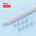 PZOZ 8pcs Protective Case For Apple Pencil 1 2st Silicone Protector Case For Apple Pencil2 Pen Point Stylus Penpoint Cover Case. 