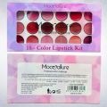 Moccallure Professional 18-Colors Lipstick Kit | Long-Lasting, Hydrating & Compact Makeup Palette. 
