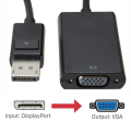 DISPLAY Port to VGA Converter - D-port To VGA Convertor DP Display Port Male To VGA Female Cable Converter Adapter DP-M to VGA-F | Convertor | Dport | VGA | D-port to VGA |. 
