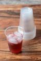 Disposable Drinking Glasses Cups Transparent Plastic - Pack of 100. 