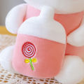 Cute rabbit plush toy baby bottle bunny doll doll super cute high-end gift for girls Valentine's Day. 