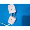 220V Extension Wire 12-Feet With Single 2-Pin Plug & Socket. 