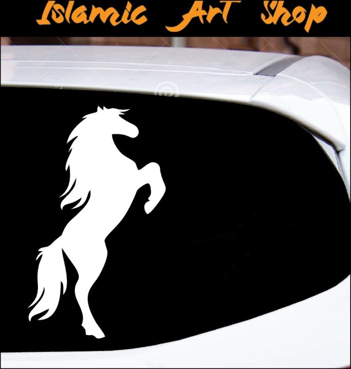 Horse Riding Car Sticker, car Stickers for Car Exterior, Glass, Wall, Window | Design-Horse Riding Car Sticker , Elegant Decor