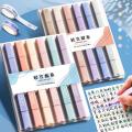 【HOT】 6 PCS Double Head Highlighters Pen Set Colored Markers Kawaii Cute Pastel For Kids Stationery Aesthetic Office School Supplies. 