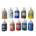 Maries Acrylic Paint Color 250ml Nozzle Jar 104 Titanium White / 302 Scarlet/ 215 Lemon Yellow/ 793 Black / 560 Viridian / 443 Ultra Marine. 