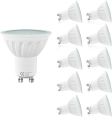 LAMPAOUS 5W LED GU10 Bulb Warm White Gu10 LED Lights,450lm Super Bright GU10 LED 50W Halogen GU10 Lamp Replacement,Very Soft White with The Frosted Glass Diffuser, Protect The Eyes 10Pack [Energy Class A++]. 