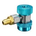 Car Auto Air Conditioning AC R134a Quick Connector High Low Adapter Coupler HVAC. 