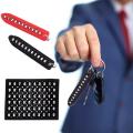 Pack of 2 Anti-lost Phone Number Plate Keychain Auto Vehicle keyring Interior Decoration. 