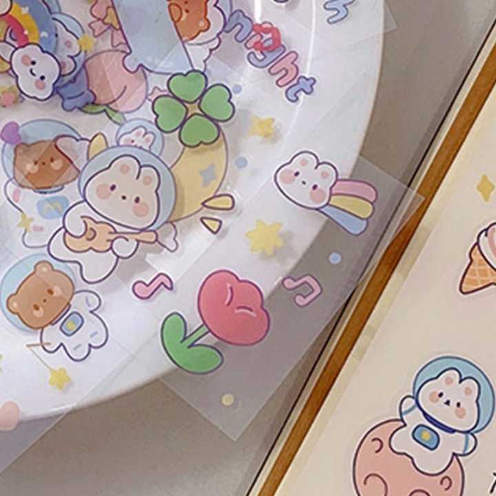Kawai Cute Animal Bunny & Bear - Stickers