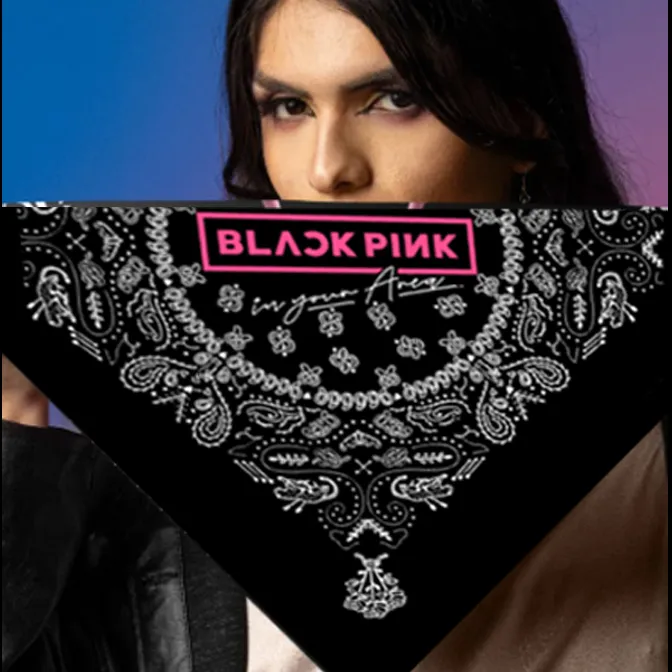 Blackpink%20Bandana%20for%20blink%20KPOP%20scarf%20headband%20neckband%20facemask%20(Silk%20Printed)%20-%20Image%203