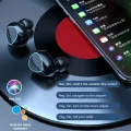 TWS Wireless M10 Earbuds with Touch Control LED Power Display - 3500MAH Power Bank - In Ear Earbuds. 