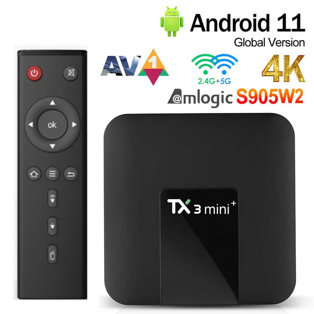 Tx3 mini smart tv box android 11.0UHD HDR10 4K H. 265 Amlogic S-905  WIFi iptv Set- top box multimedia 2GB 16G