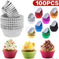 100pcs Paper Cupcakes Mold | Disposable Baking Paper Cupcake Liners | Baking Muffin Cups. 