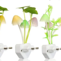 Small Mushroom Led EU Plugin Night Lamp Random Color / night light sensor motion/ Led mushroom night lamp / automatic color changing sensor light. 