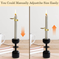Candle Extinguisher,Automatic Candle Fire Extinguishing Clip On,Automatic Candle Snuffer Ring for Taper Candles Silver C. 