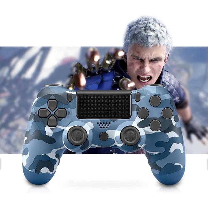 Dual Shock 4 PS4 Wireless Controller - PS4 Bluetooth Controller - Dual Shock 4 Controller for Play Station - Camouflage Blue