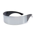 Future Wrap Around Rimless Sunglasses Women Men Weird Siamese Halloween Party Year 2000s Kilo Hacker Y2K Technology Sun Glasses. 