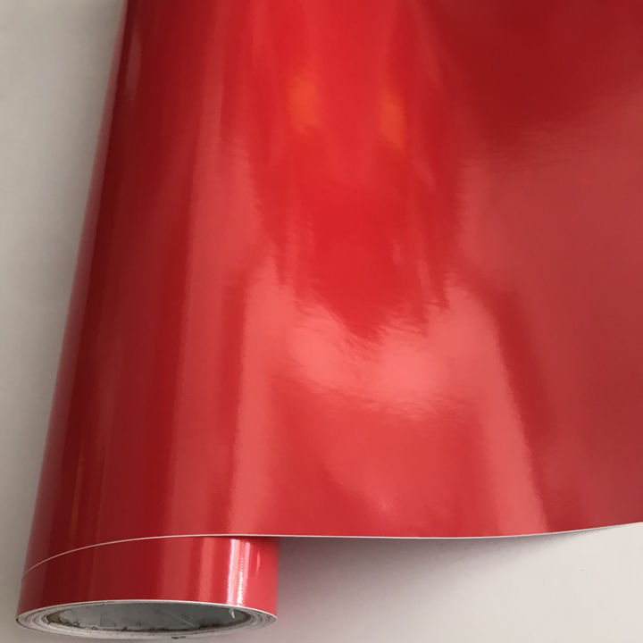 10/20/30/40/50X152CM Glossy Red Vinyl Film Sticker Gloss Car Wrap Foil Decal Car Motorcycle Scooter Wrapping with Air Release