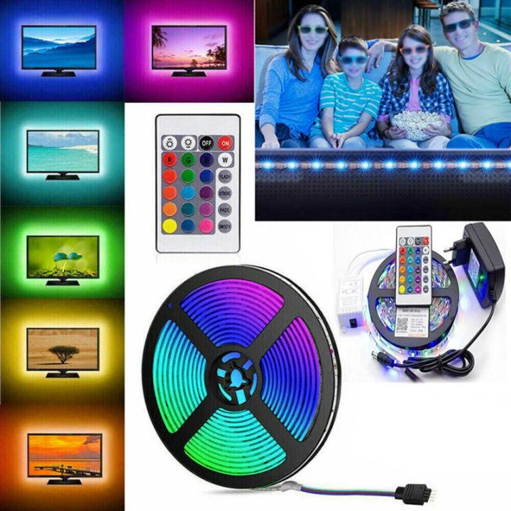 RGB 5 Meter to 100 Meter Led Strip Rope light One Color Waterproof - Plug 60Leds/M-warm(Blue)