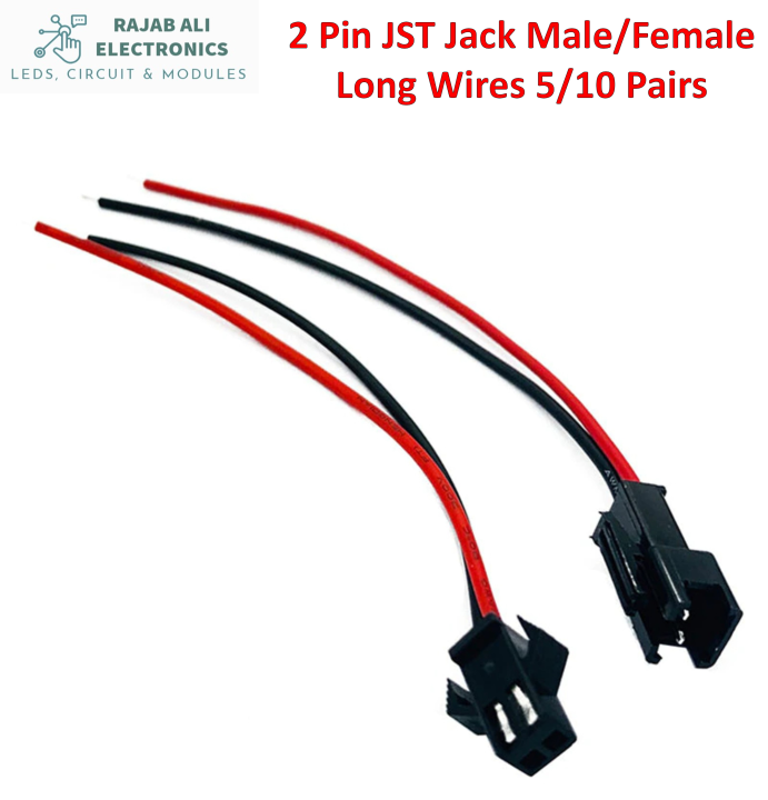 10/20%20Pcs%20JST%202%20Pin%20Battery%20Connector%20Plug%20Female%20&%20Male%20With%20Wire%20Used%20Battery,%20Toys%20Long%20Wire%20-%20Image%203