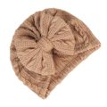 【HOT】 Infant Baby Girls Bow Hat With Solid Color, High Elasticity Casual Newborn Soft Head Wraps Turban Accessory 0-18M. 