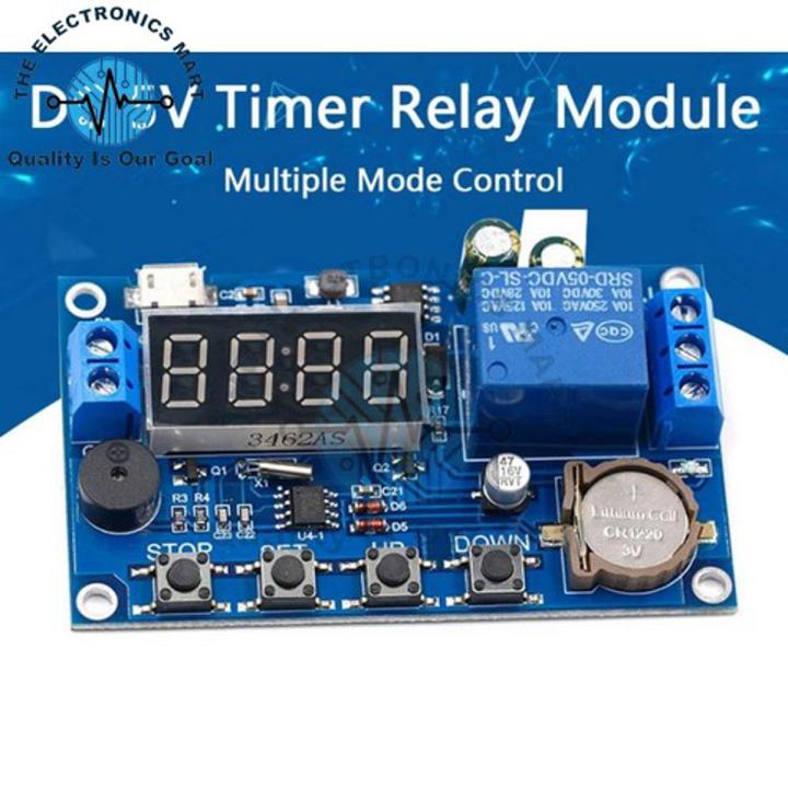 Real Time 5 To 60v Dc Delay Timer Relay Module Switch Control Clock Synchronization Multiple Mode Control Board In Pakistan
