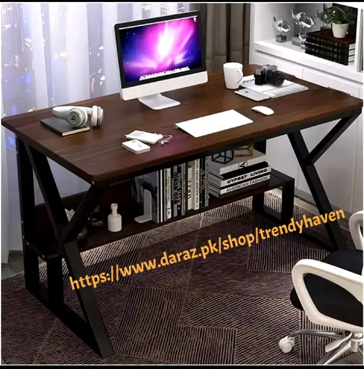 Office%20Table,%20Study%20Table,%20Computer%20Table,%20Laptop%20Table,%20Writing%20Table%20and%20Gaming%20Table%20with%20Modern%20K-Shape%20Design%20and%20Metal%20Powder%20Coating%20-%20Image%203