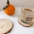 Natural Wood Round Coasters Set Wooden Coasters Coffee Tea Mug Drinks Holder Cup coaster. 