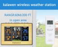 Kalawen (PT201B/QZ201) Wireless Weather Station, Digital Color Weather Station with Outdoor Sensor, Digital Alarm Clock, Calendar,Temperature, Humidity Monitor, Weather Forecast for Home Bedroom Garden,. 