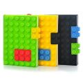 Creative Stationery Silicone Notebook Logo Printable Building Blocks Gift 6A Student Silicone Notepad. 