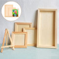 Wooden Clay Frame Children’s Pearl Snowflake Mud 3D Picture Frame Blank Art Puzzle Bracket Home Craft Desktop Ornament Kid Gift. 