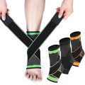Ankle brace support with strip ,for Mens n womens Adjustable,Sports ankle protector Breathable ankle support,Compression ankle brace Ankle pain relief support,Sprain injury ankle brace Elastic ,Gym running,Orthopedic ankle protector, Lightweight ankle str. 
