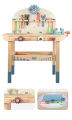 Tool Bench for Kids Toy Play Pretend Toys Tool Bench Workshop Workbench with Tools Set Wooden Construction Bench Toy. 