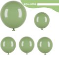 95 pcs 9 inch Sage Green Latex Balloons without shinny for Birthday Party Graduation Baby Shower Wedding Decoration. 