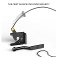 1PCS Door Latch with Spring Puller, Fence Door Lock, Fence Lock Small Lock with Rope, Suitable for Fence Gates Easy Install Easy to Use. 