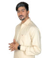 Peter Sham Branded Beige Colour Wash n Wear Shalwar Kameez For Men. 