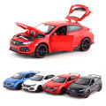 Honda Civic Type-R Racer Die Cast Scale Model Car - Red - 6 Inches. 