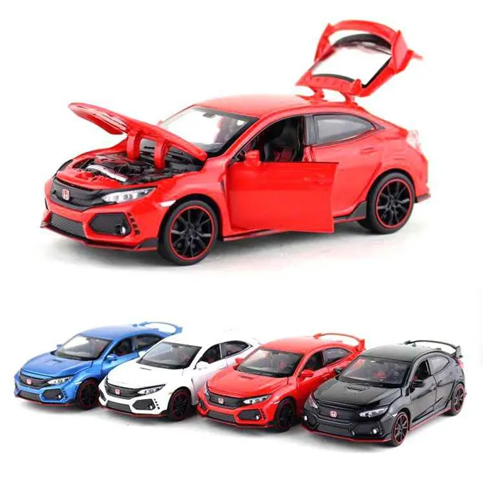 Honda%20Civic%20Type-R%20Racer%20Die%20Cast%20Scale%20Model%20Car%20-%20Red%20-%206%20Inches%20-%20Image%204
