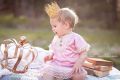 Hot Artificial Elegant Infant Newborn Mini Felt Glitter Gold Lace Crown Headbands For Baby Girls DIY Crafts Hair Accessories. 